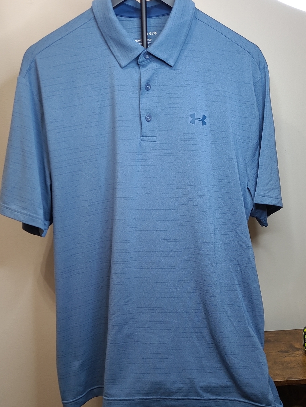 Under Armour Blue The Playoff Polo Shirt size Large